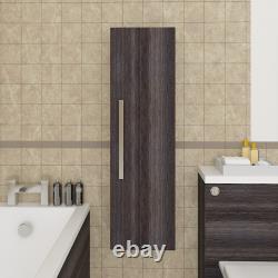 L Shape Basin Vanity BTW Toilet Bathroom Furniture Suite Bath Panel Calm Grey