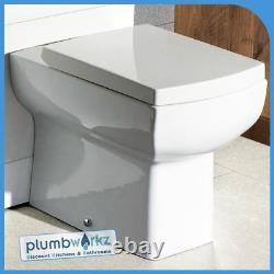 L Shape Grey 1100mm Bathroom Furniture Resin Basin BTW Toilet Vanity WC Unit