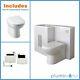 L Shape White Bathroom Furniture Suite Resin Basin Btw Toilet Vanity Wc Unit