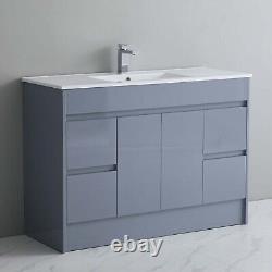 Large 1200mm Bathroom Vanity Unit & Basin Sink Floorstanding Cabinet Waterproof