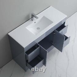 Large 1200mm Bathroom Vanity Unit & Basin Sink Floorstanding Cabinet Waterproof