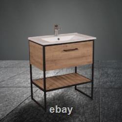 Loft Scandinavian Style Exclusive 650mm Bathroom Vanity Unit & Basin Open Wash