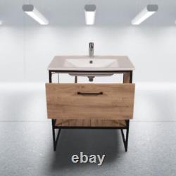 Loft Scandinavian Style Exclusive 650mm Bathroom Vanity Unit & Basin Open Wash