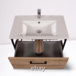 Loft Scandinavian Style Exclusive 650mm Bathroom Vanity Unit & Basin Open Wash