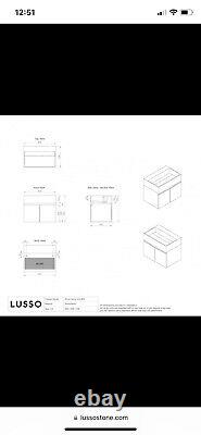 Lusso ethos Sink & vanity unit Slightly Damaged But Repairable Model 6013