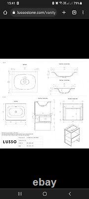 Lusso vanity unit brand new