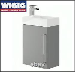 Mito Dove Grey Wall Hung Vanity Unit + Basin