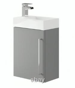 Mito Dove Grey Wall Hung Vanity Unit + Basin