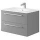 Mito Luxury Modern Bathroom Vanity Unit 750mm Dove Grey Pre Assembled