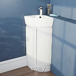 Mode Harrison white corner floorstanding vanity unit and basin 325mm