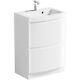 Mode Harrison White Floorstanding Vanity Drawer Unit And Basin 600mm