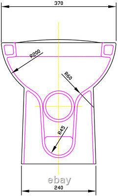 Modern Bathroom Toilet & Basin Sink Vanity Unit Furniture 900mm Gloss Grey