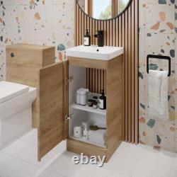 Modern Bathroom Vanity Unit Basin Cabinet Floor Standing Wall Hung Storage Wood