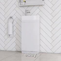 Modern Furniture Vanity Unit and Basin Sink Bathroom Cloakroom Unit 400mm UK