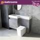 Modern Grey Toilet And Sink Vanity Unit 1200mm Left Hand Bathroom Sink Unit