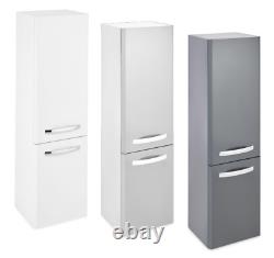 Modern Square Floor Standing Bathroom Vanity Ceramic Basin Storage Cabinet Unit