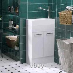 Modern Under Basin Sink Bathroom Vanity Unit Ceramic Cloakroom Storage Cabinet