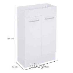 Modern Under Basin Sink Bathroom Vanity Unit Ceramic Cloakroom Storage Cabinet