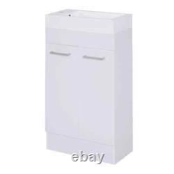 Modern Under Basin Sink Bathroom Vanity Unit Ceramic Cloakroom Storage Cabinet