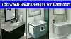 Modern Washbasin Cabinet Design Wallmount Sink Vanity Unit Cabinet Design Bathroom Storage