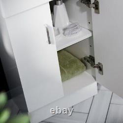 Nes Home 450mm White Basin Sink Flat Pack Vanity Cabinet Unit Bathroom Furniture