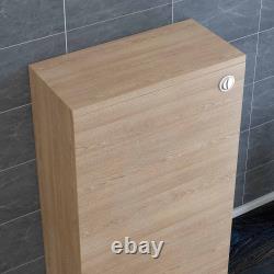New Bathroom Vanity Unit Tall Unit Toilet Unit Basin Sink Cabinet Furniture Oak