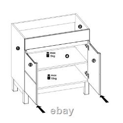 New Gorham 80cm free standing bathroom vanity unit. NO SINK, NO WASTE, NO TAP