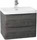 New Modern Bathroom Graphite Oak Furniture Storage Cabinets Sink Vanity Unit Wc