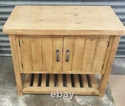 New Solid Wood Rustic Chunky Bathroom Unit, Sink Unit, Bathroom vanity Cupboard