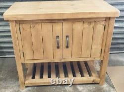 New Solid Wood Rustic Chunky Bathroom Unit, Sink Unit, Bathroom vanity Cupboard