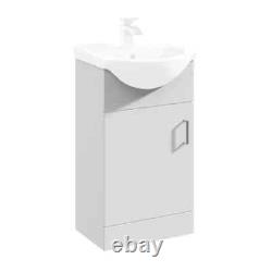 Nuie 450mm Bathroom Vanity Unit, Gloss White PRC101