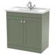 Nuie Classique Floor Standing 2-door Vanity Unit With Traditional Basin 800mm Wi