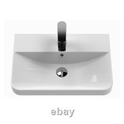 Nuie Core 500mm Floor Standing 2-Door Basin Vanity Unit Satin Green Bathroom