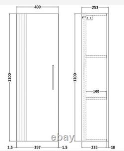 Nuie Deco Wall Unit Bathroom Wall Hung