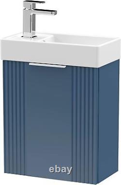 Nuie FLT390 Deco Modern Bathroom Wall Hung Vanity Unit with Basin NO TAP