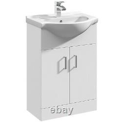 Nuie Mayford Bathroom Vanity Unit with Basin 550mm Wide 1 Tap Hole