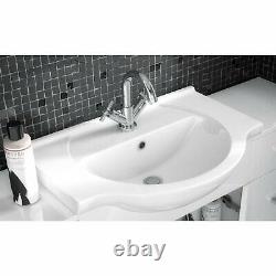 Nuie Mayford Bathroom Vanity Unit with Basin 550mm Wide 1 Tap Hole