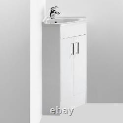 Nuie Mayford Corner Vanity Unit with Basin 550mm Wide 1 Tap Hole