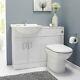 Nuie Saturn Combination Furniture Pack Round Basin Wc Unit 1 Tap Hole