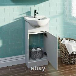 Orchard Eden white cloakroom floorstanding vanity unit and ceramic basin 410mm