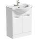 Orchard Elsdon White Floorstanding Vanity Unit And Ceramic Basin 650mm