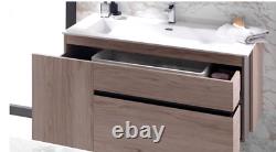 Porcelanosa (Nogal Moon) bathroom vanity unit and sink, brand new