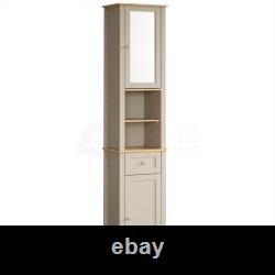 Priano Freestanding Bathroom Cabinet Unit Grey Vanity Cupboard Storage Unit