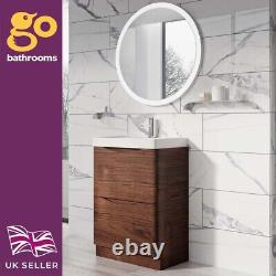 Redwood Freestanding 2 Drawer Eaton 60cm Bathroom Vanity Unit & Sink