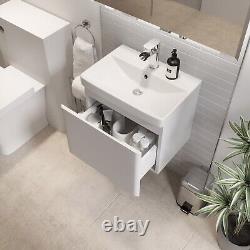 Regis Forma White Wall Hung Vanity 500mm Width UNIT ONLY