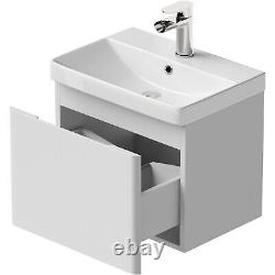 Regis Forma White Wall Hung Vanity 500mm Width UNIT ONLY