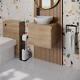 Regis Forma Wood Wall Hung Vanity Unit & Affine Roubaix White Countertop Basin 5