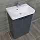 Rio 550 Or 700mm Anthracite Gloss Vanity Unit Inc Basin Sink Bathroom
