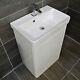Rio 550 Or 700mm White Gloss Vanity Unit Inc Basin Sink Handleless