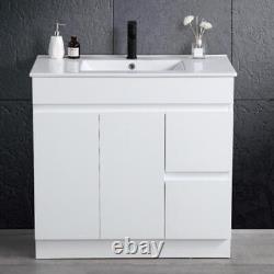 Rio Waterproof 900mm Vanity Unit Slim Basin Floor Standing Bathroom Furniture